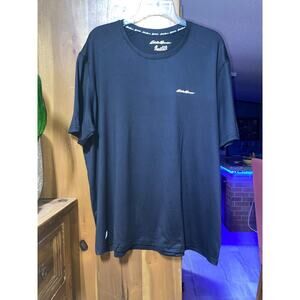 Eddie Bauer Free Dry Short Sleeve Black T-Shirt Size XL